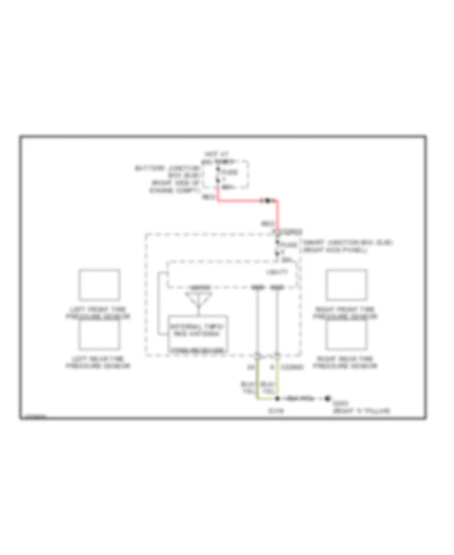 Tire Pressure Monitoring Wiring Diagram for Ford Mustang Boss 302 2012