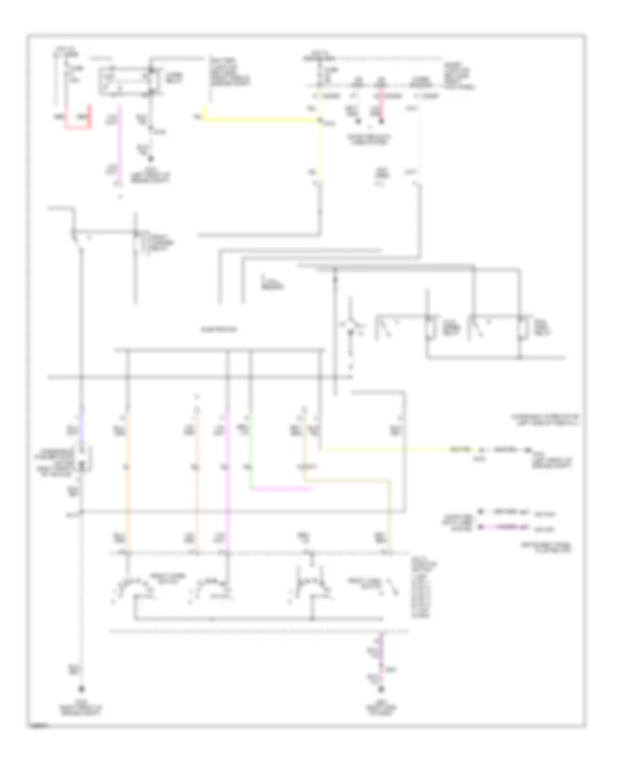 Wiper Washer Wiring Diagram for Ford Mustang Boss 302 2012