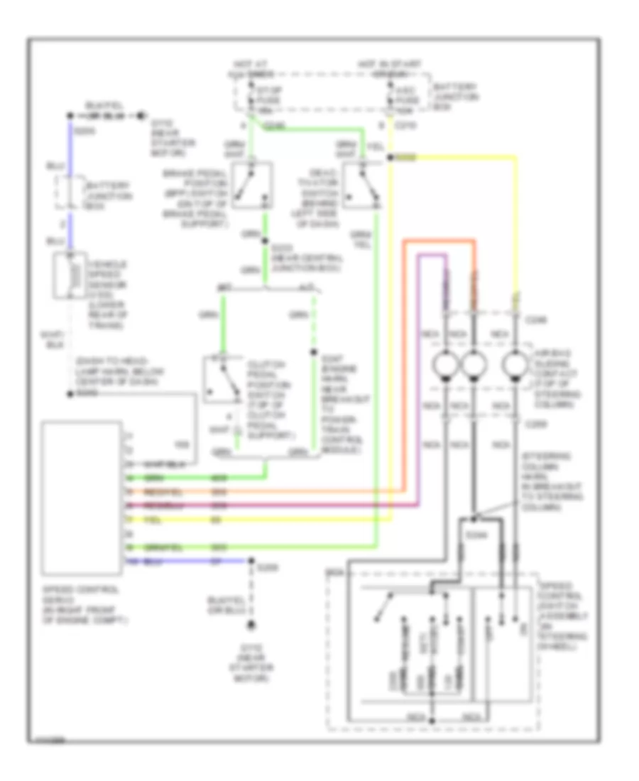 Cruise Control Wiring Diagram for Ford Escort 2000