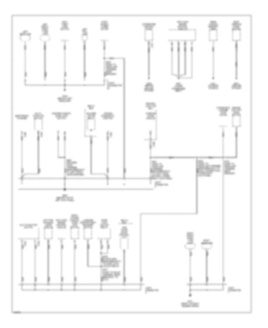 Ground Distribution Wiring Diagram 1 of 2 for Ford Escort 2000