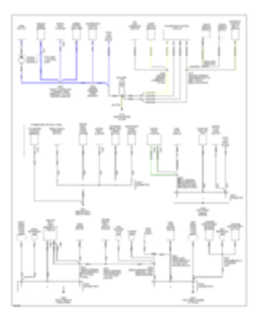 Ground Distribution Wiring Diagram 2 of 2 for Ford Escort 2000