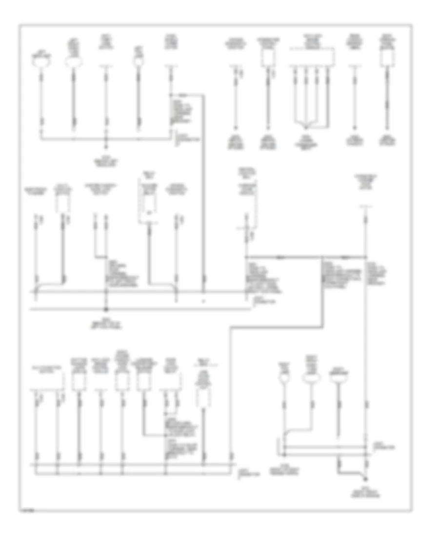 Ground Distribution Wiring Diagram 1 of 2 for Ford Escort 2002