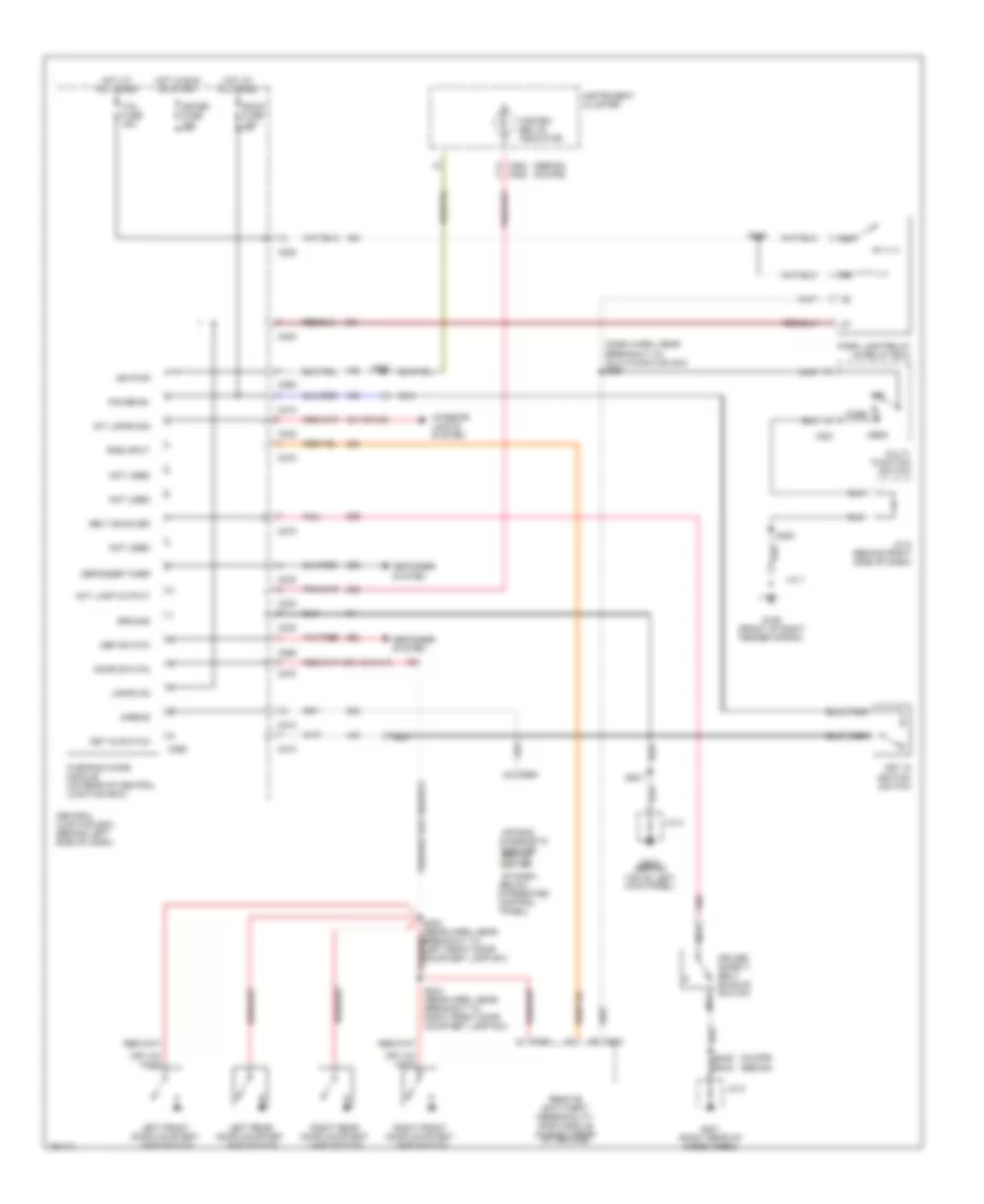 Warning System Wiring Diagrams for Ford Escort 2002