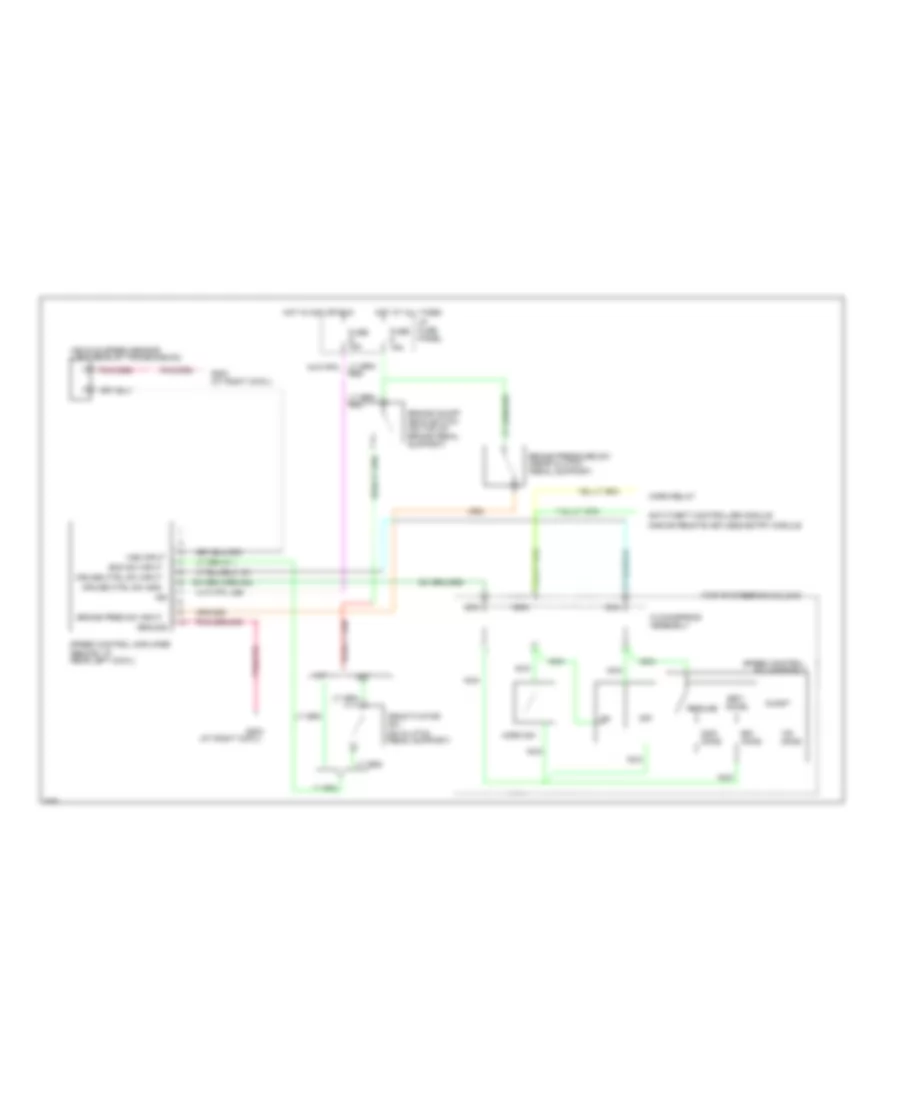 Cruise Control Wiring Diagram for Ford Mustang 1996