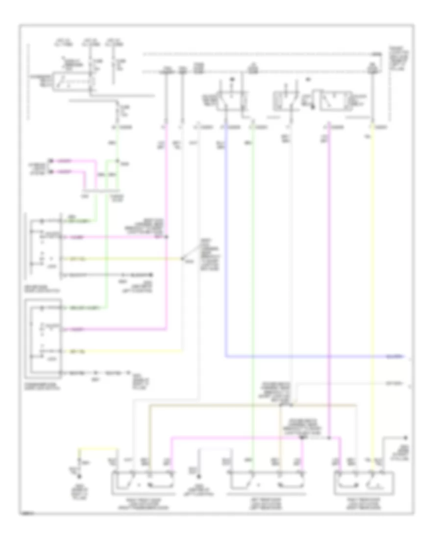 Forced Entry Wiring Diagram, without Memory (1 of 2) for Ford Fusion S 2009