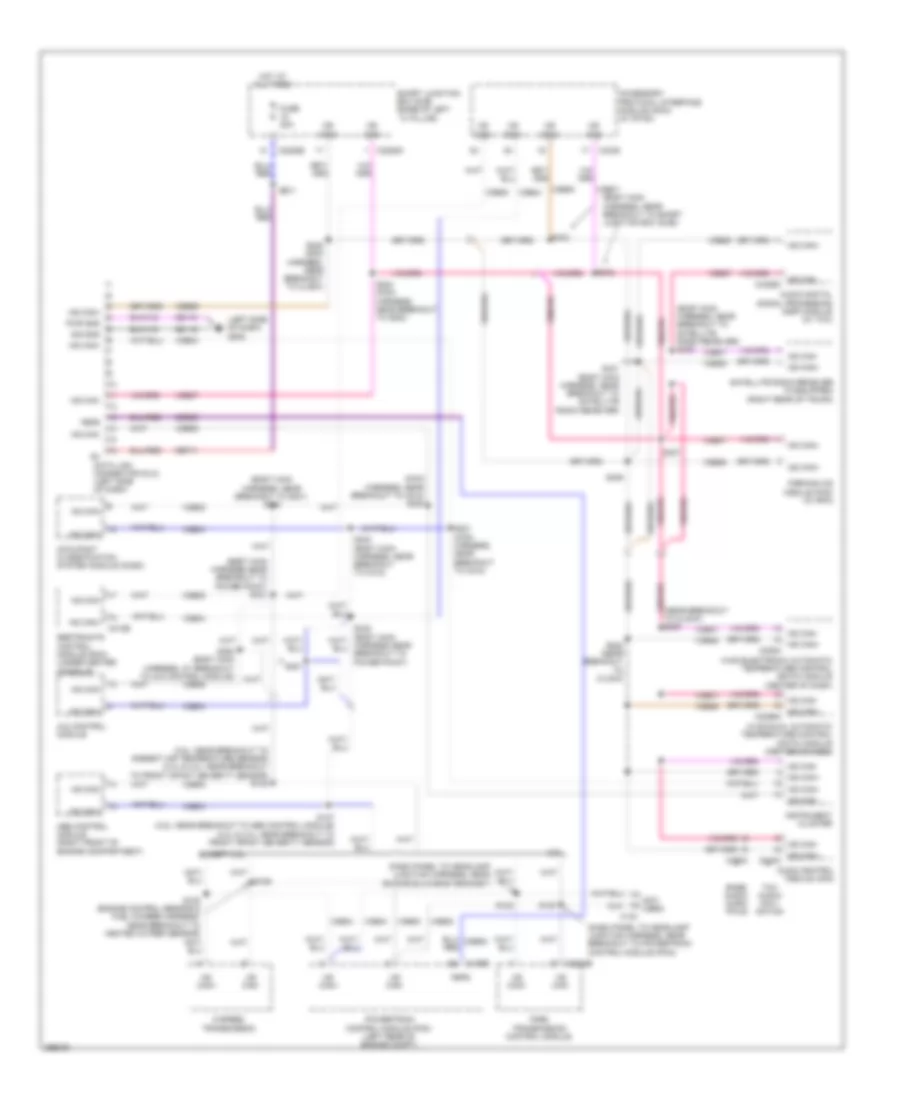 Computer Data Lines Wiring Diagram, without Memory for Ford Fusion S 2009