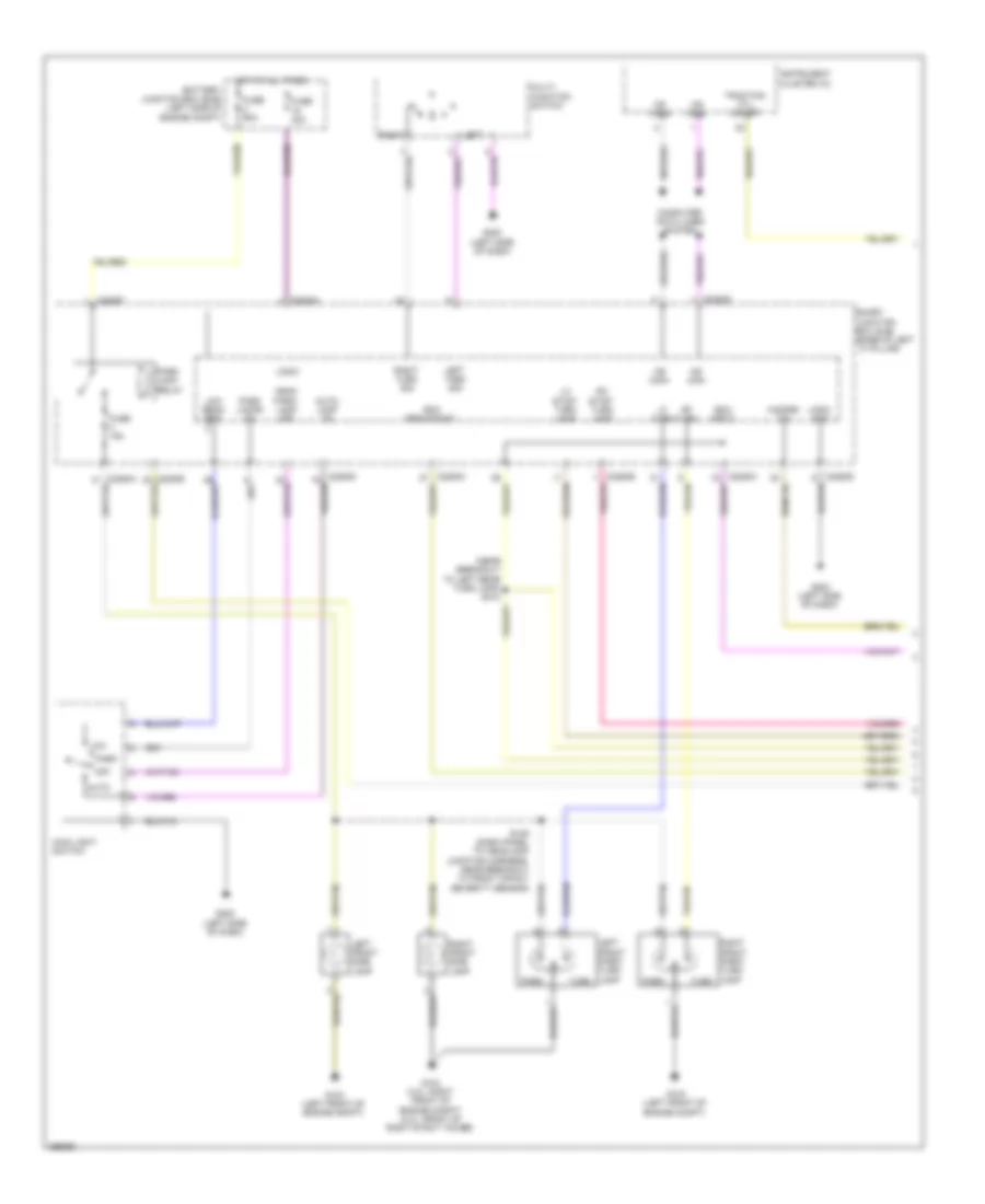 Exterior Lamps Wiring Diagram 1 of 2 for Ford Fusion S 2009