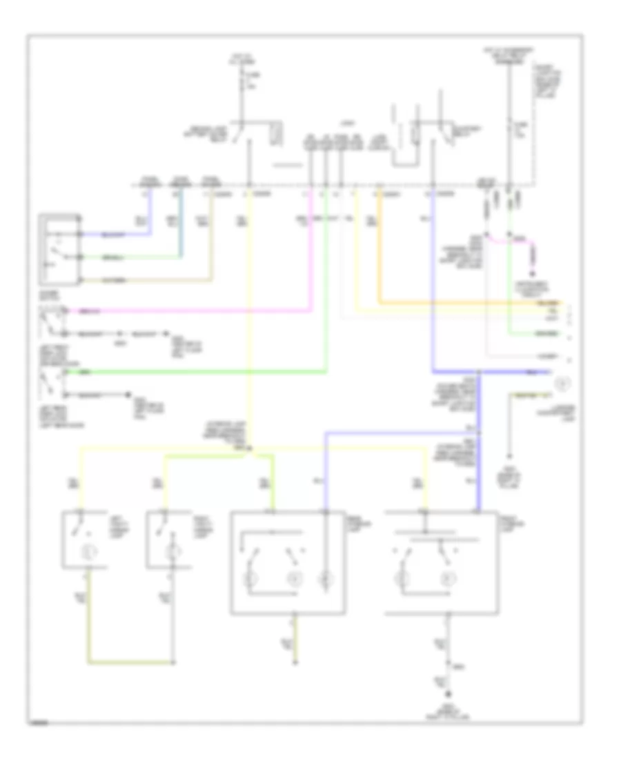 Courtesy Lamps Wiring Diagram 1 of 2 for Ford Fusion S 2009