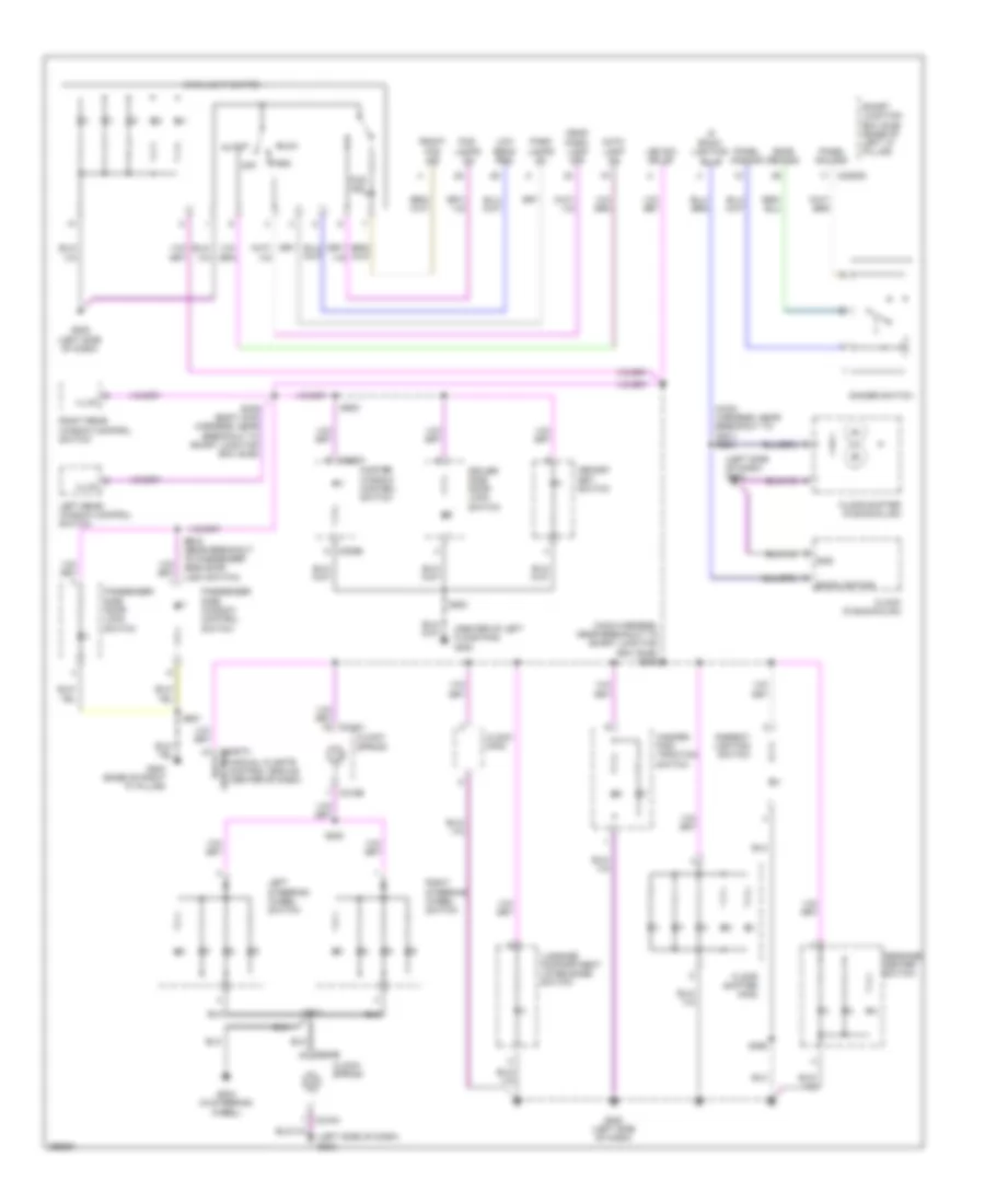 Instrument Illumination Wiring Diagram for Ford Fusion S 2009