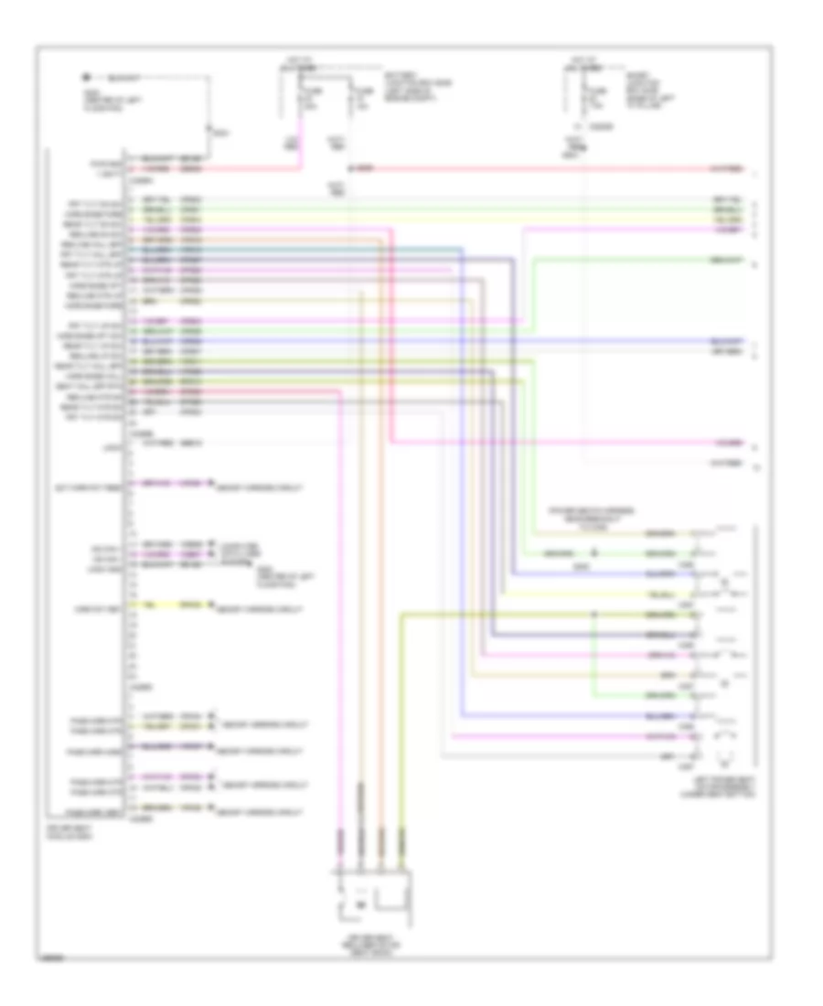 Memory Seat Wiring Diagram 1 of 2 for Ford Fusion S 2009