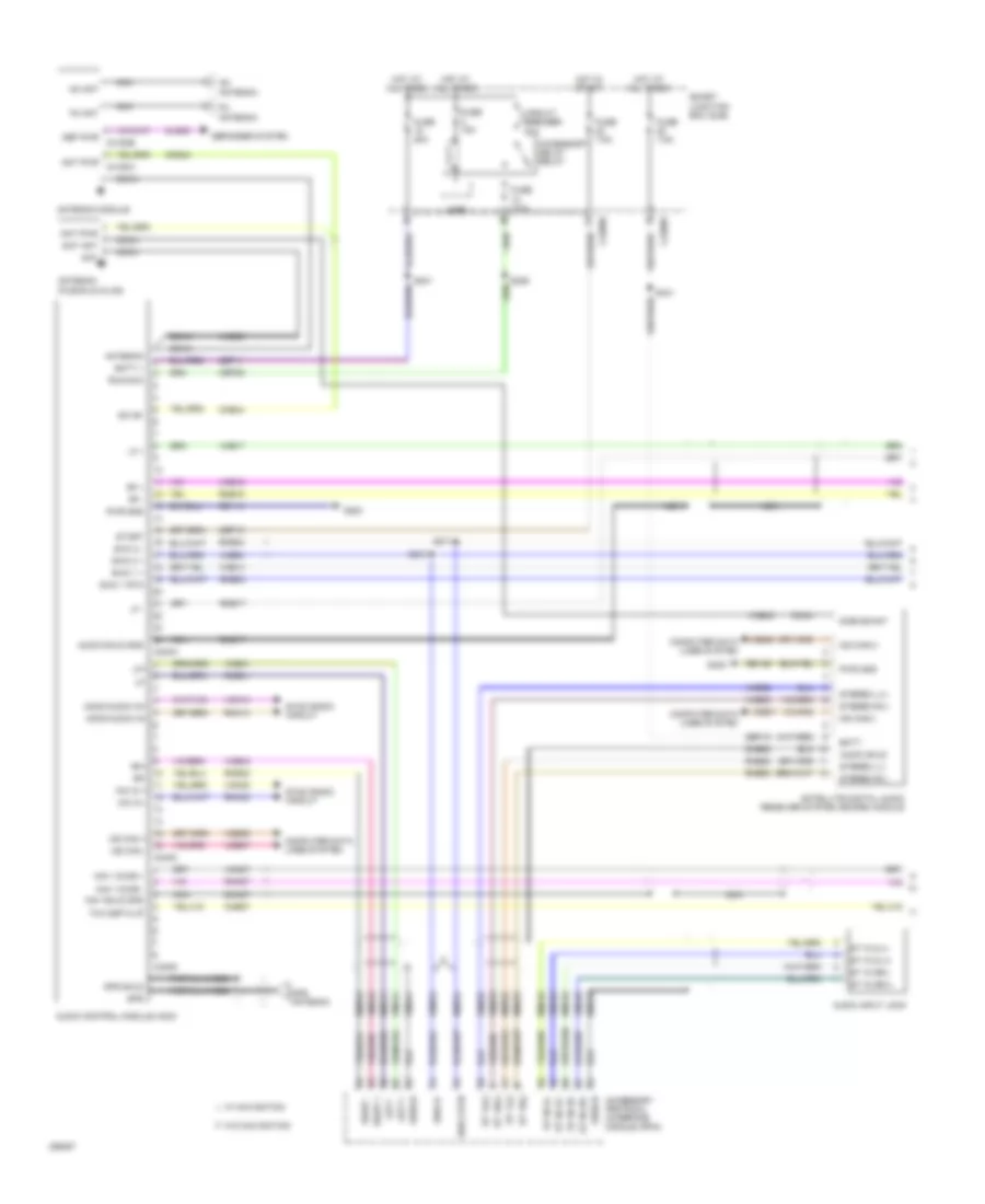 Navigation Wiring Diagram with SYNC 1 of 2 for Ford Fusion S 2009