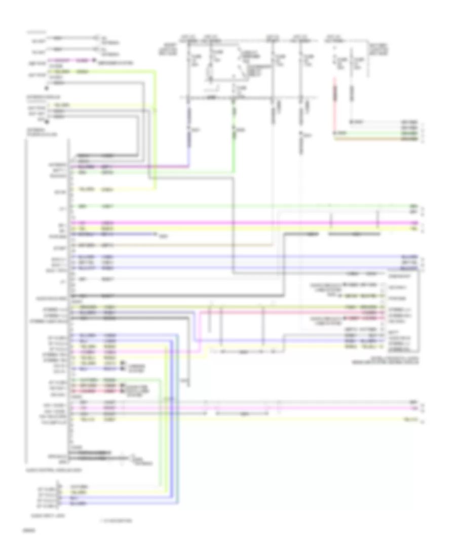 Navigation Wiring Diagram, without SYNC (1 of 2) for Ford Fusion S 2009