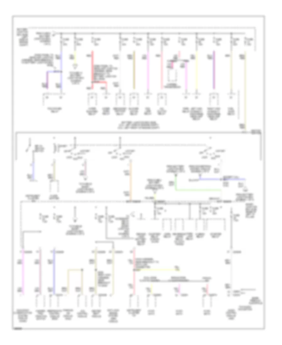 Power Distribution Wiring Diagram (2 of 3) for Ford Fusion S 2009