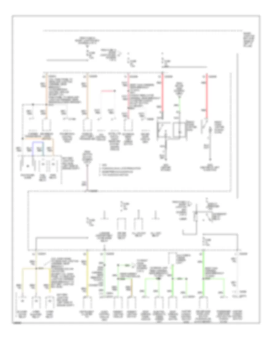 Power Distribution Wiring Diagram (3 of 3) for Ford Fusion S 2009
