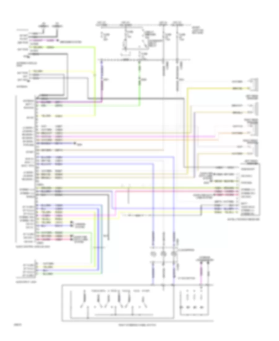 Base Radio Wiring Diagram, without SYNC for Ford Fusion S 2009