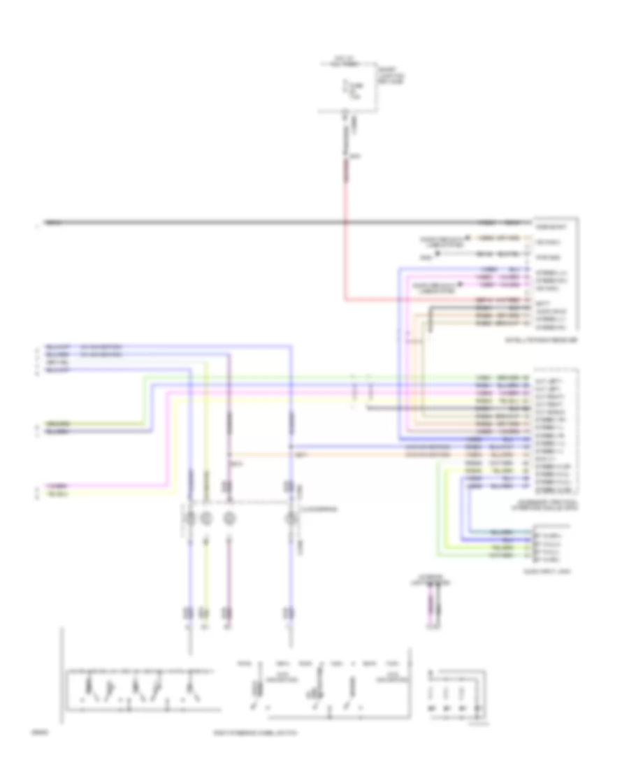 Premium Radio Wiring Diagram, with SYNC (2 of 2) for Ford Fusion S 2009