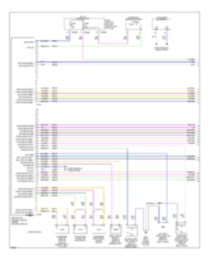Supplemental Restraints Wiring Diagram 1 of 2 for Ford Fusion S 2009