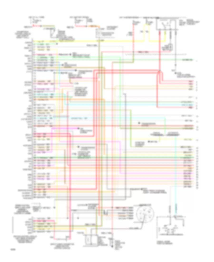4.9L, Engine Performance Wiring Diagrams (1 of 2) for Ford Pickup F250 1994