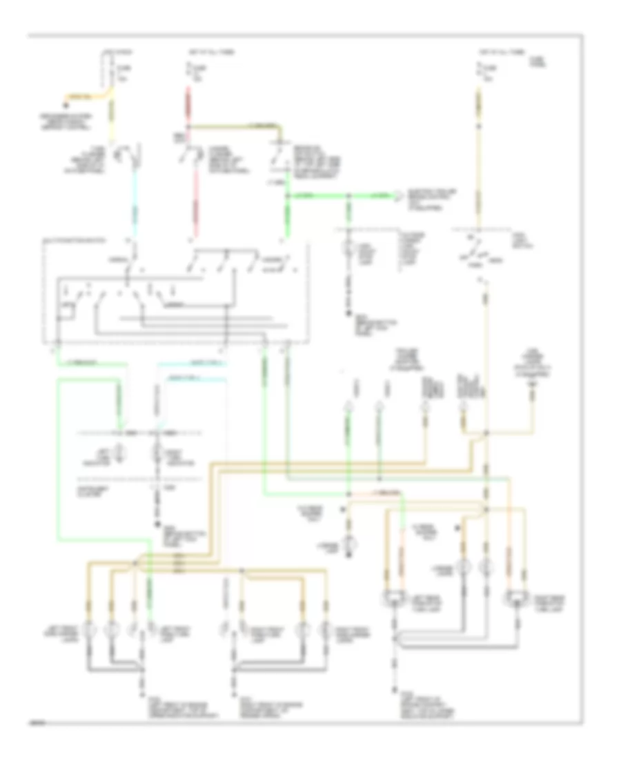 Exterior Lamps Wiring Diagram (1 of 2) for Ford Pickup F250 1994