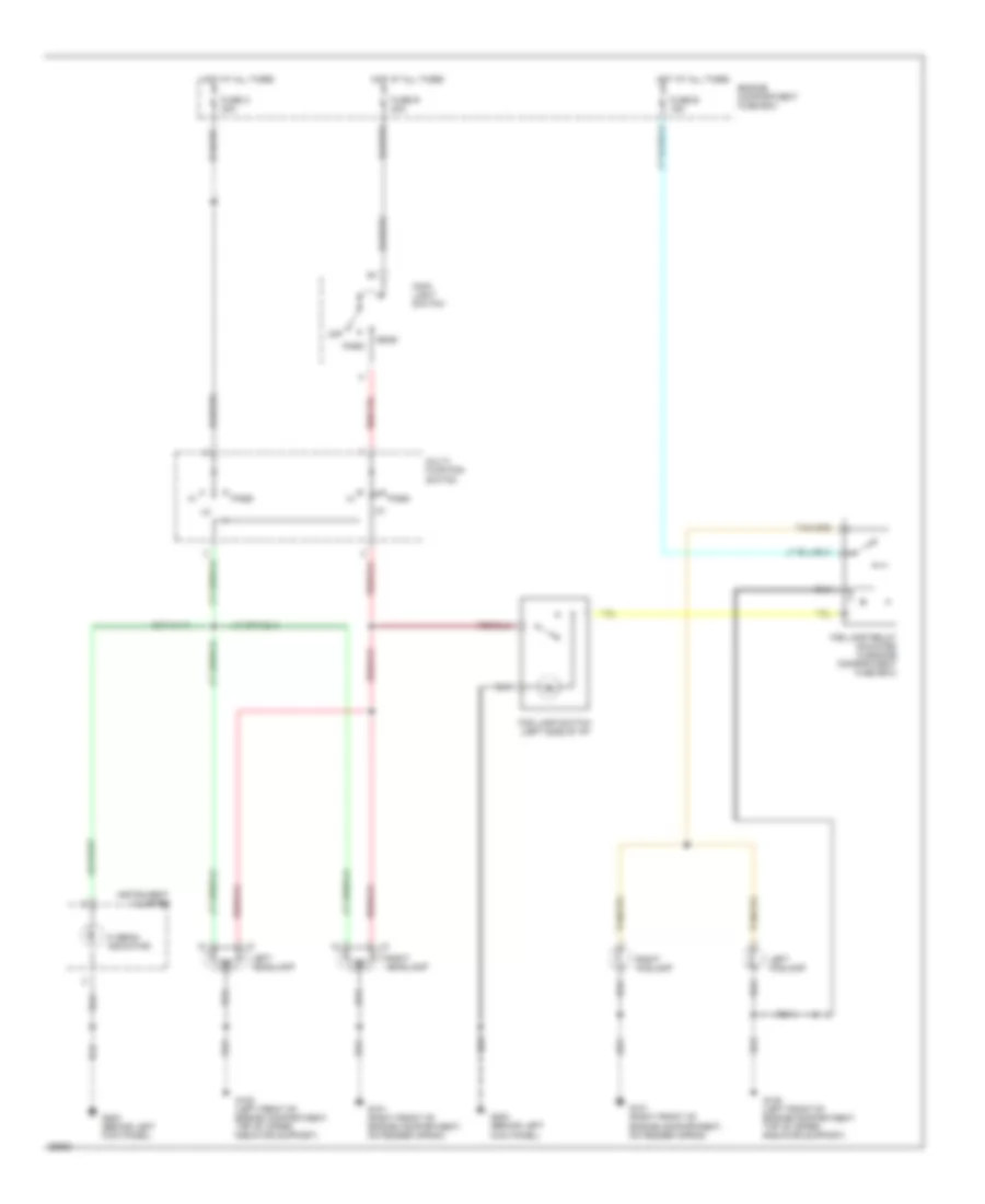 Headlamps Fog Lamps Wiring Diagram for Ford Pickup F250 1994