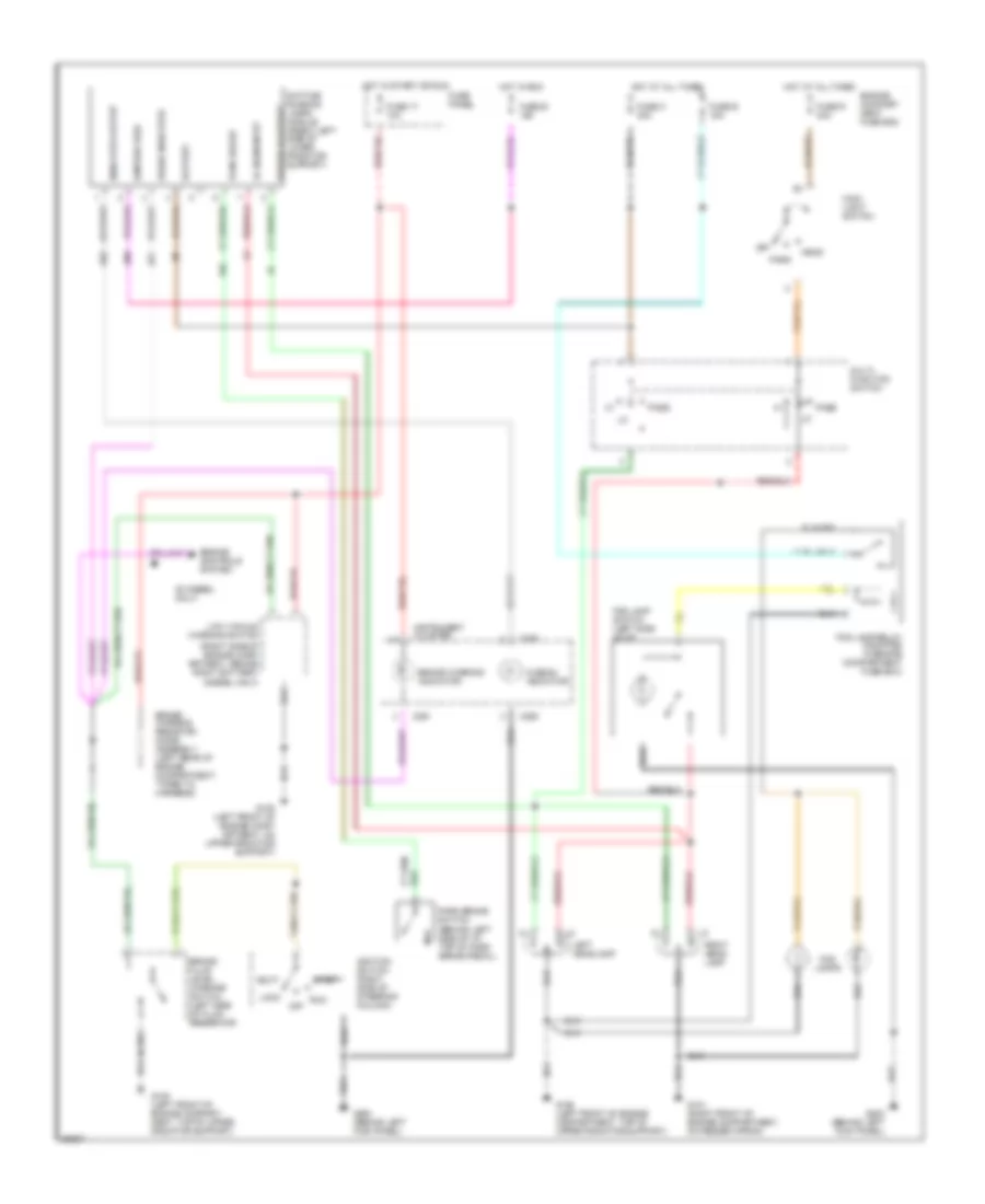 Headlamps Fog Lamps Wiring Diagram with DRL for Ford Pickup F250 1994