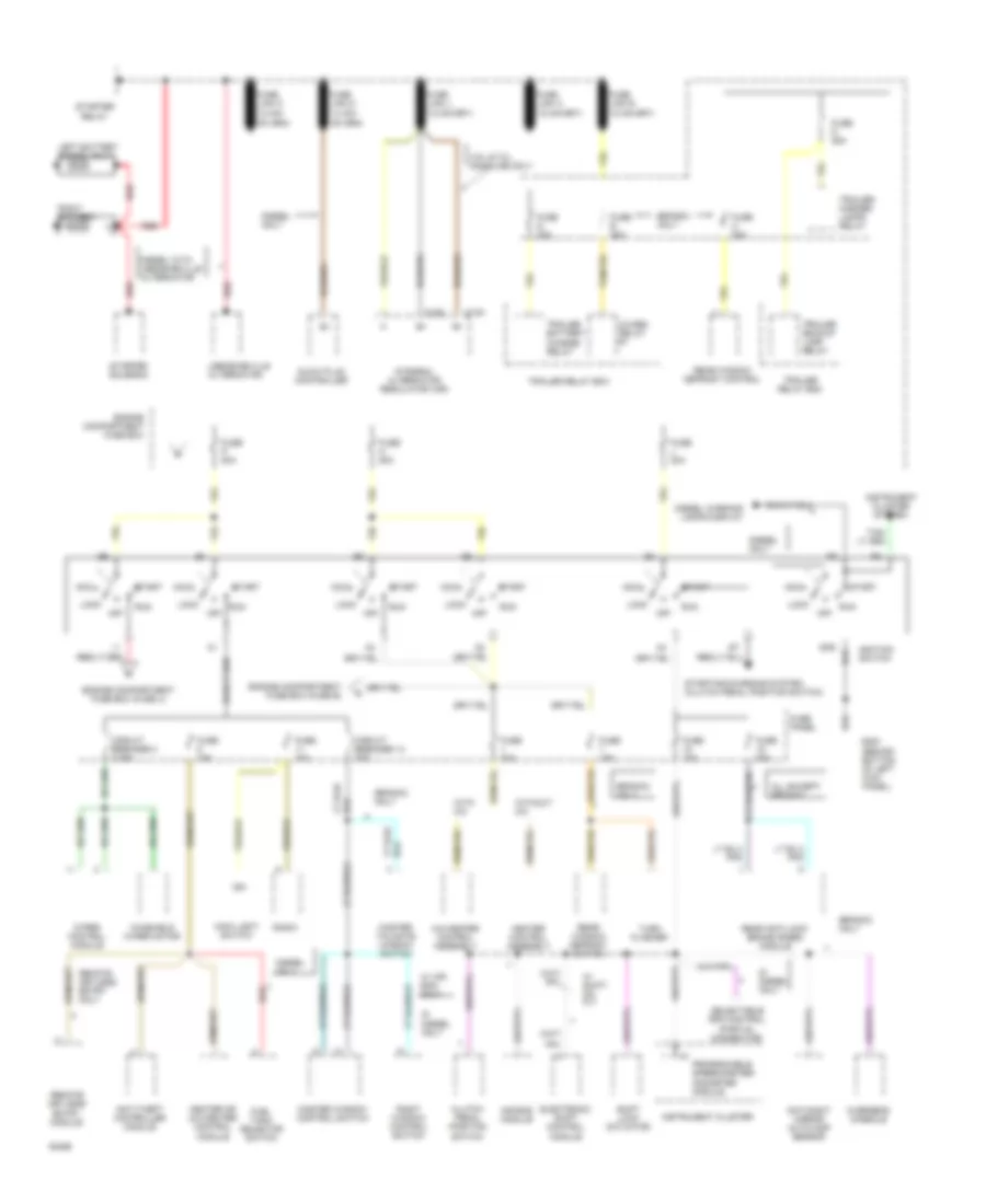 Power Distribution Wiring Diagram (1 of 3) for Ford Pickup F250 1994