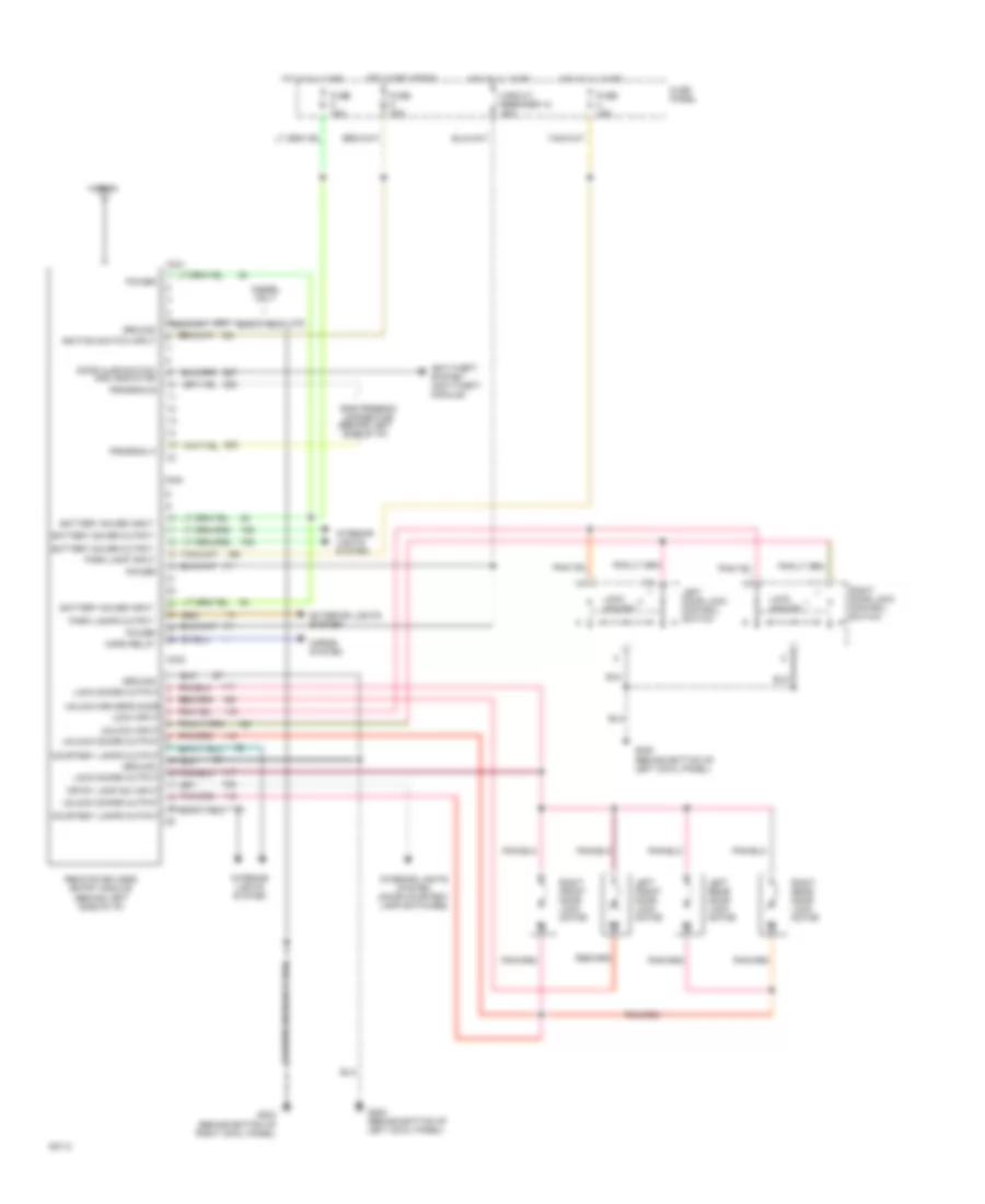 Keyless Entry Wiring Diagram for Ford Pickup F250 1994