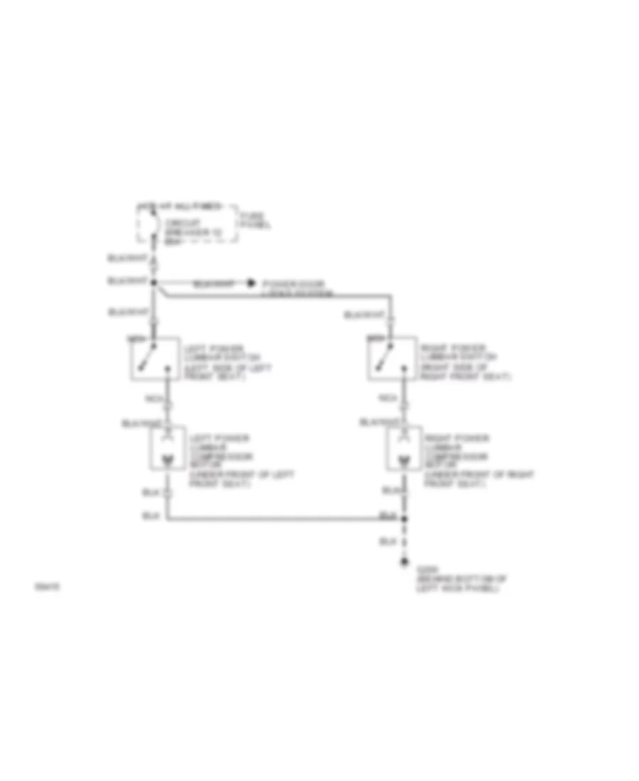 Lumbar Wiring Diagram, with Captains Chairs for Ford Pickup F250 1994