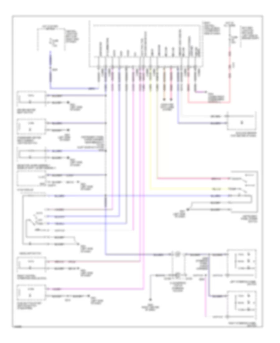 Instrument Illumination Wiring Diagram for Ford Fiesta Titanium 2014