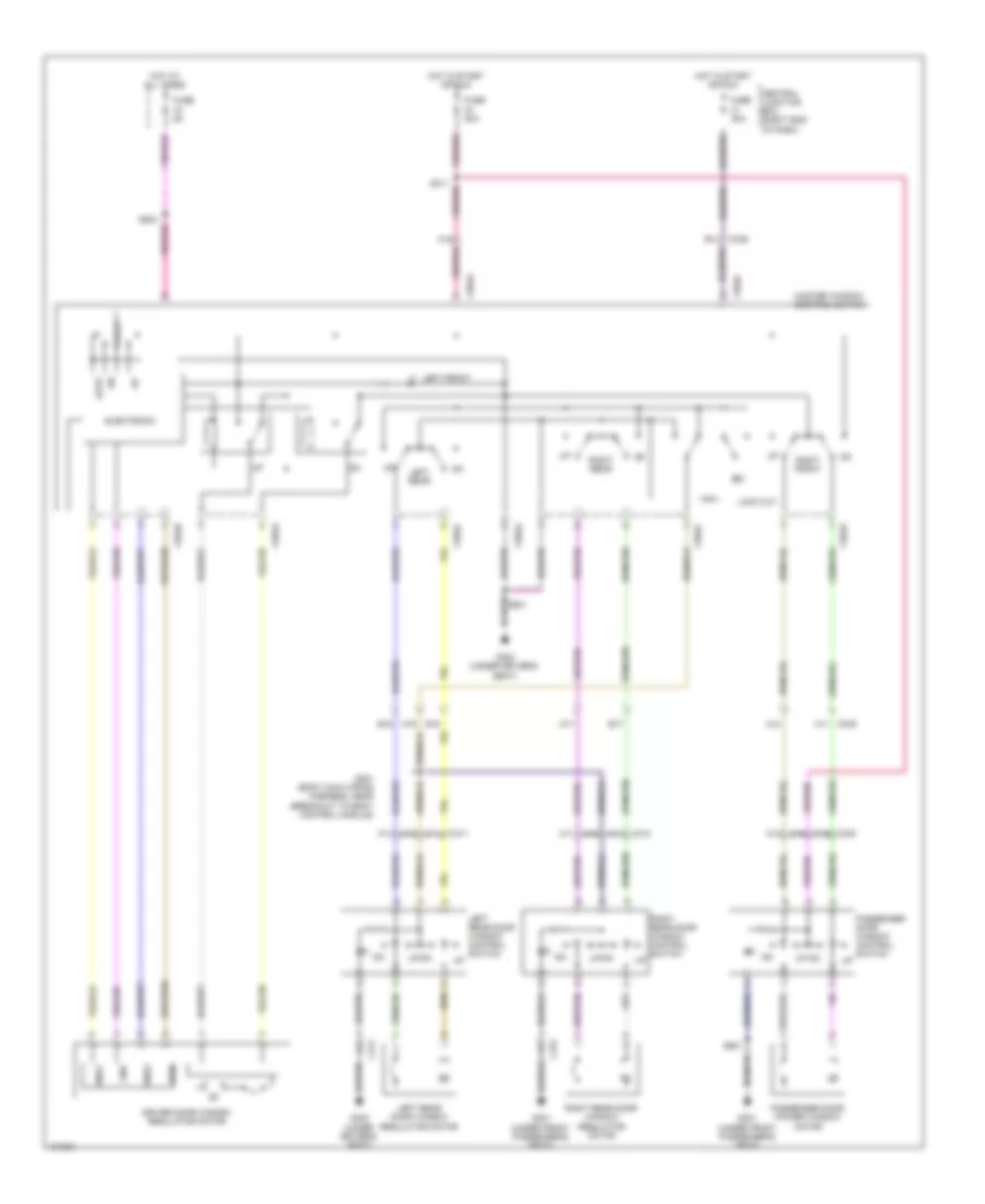 Power Windows Wiring Diagram without Intelligent Windows for Ford Fiesta Titanium 2014