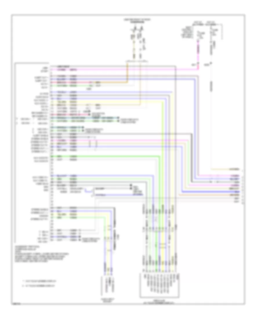 SYNC Radio Wiring Diagram (1 of 2) for Ford Fusion Energi SE 2013