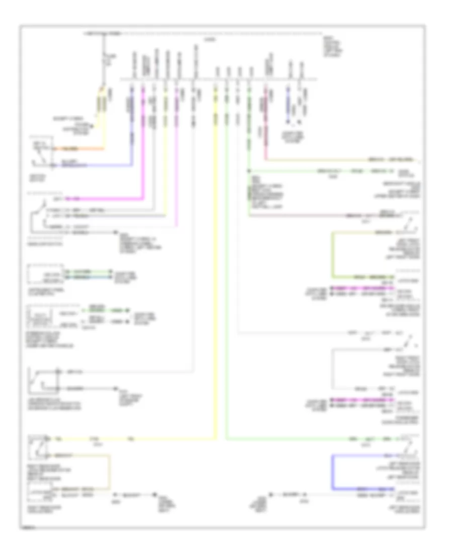 Chime Wiring Diagram 1 of 2 for Ford Fusion Energi SE 2013