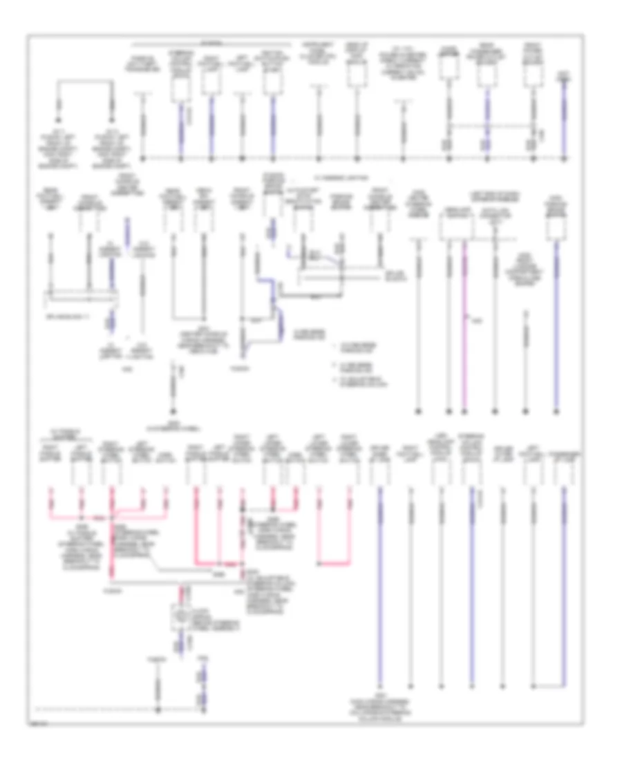 Ground Distribution Wiring Diagram, Except Hybrid (2 of 4) for Ford Fusion Energi SE 2013