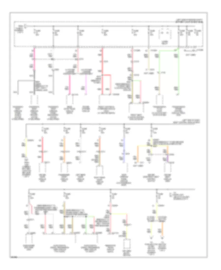 Power Distribution Wiring Diagram Except Hybrid 4 of 7 for Ford Fusion Energi SE 2013
