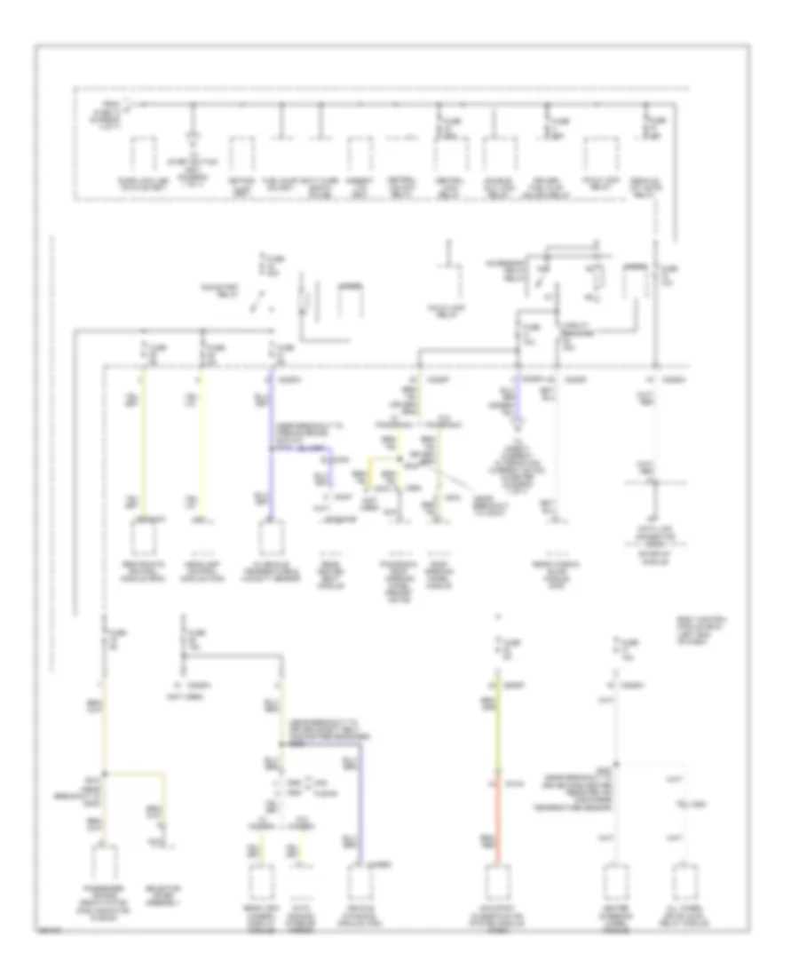 Power Distribution Wiring Diagram, Except Hybrid (5 of 7) for Ford Fusion Energi SE 2013