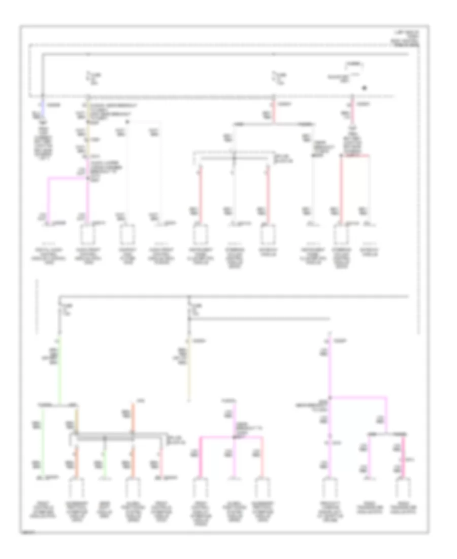 Power Distribution Wiring Diagram, Except Hybrid (6 of 7) for Ford Fusion Energi SE 2013