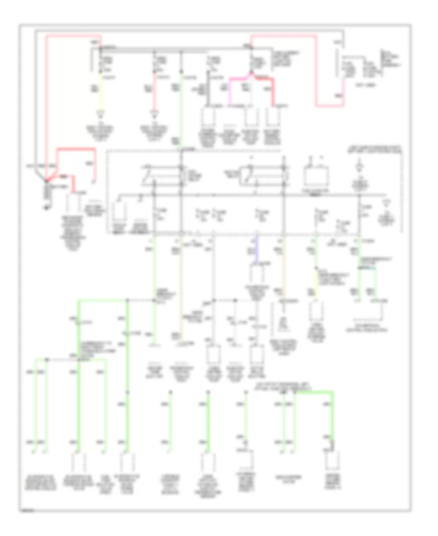 Power Distribution Wiring Diagram Hybrid 1 of 7 for Ford Fusion Energi SE 2013