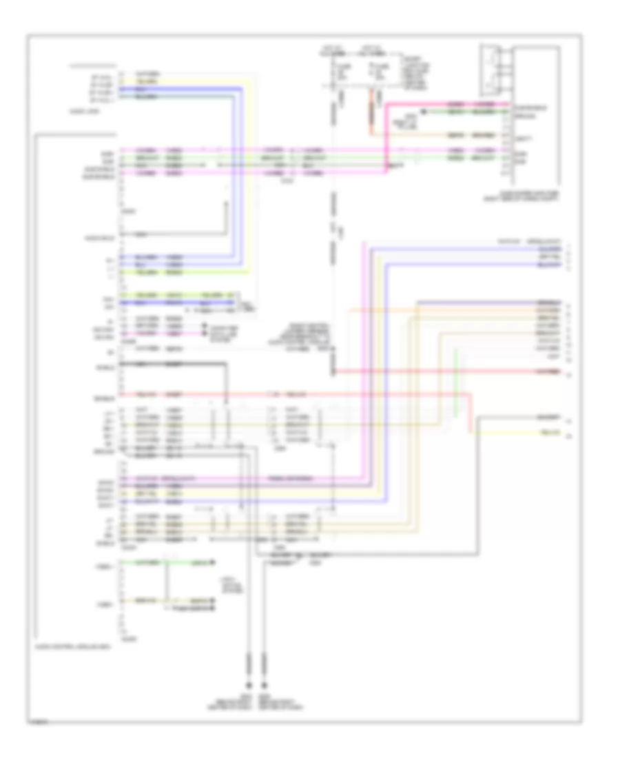 Premium Radio Wiring Diagram, Hybrid with Audio Amplifier (1 of 3) for Ford Escape Hybrid 2011