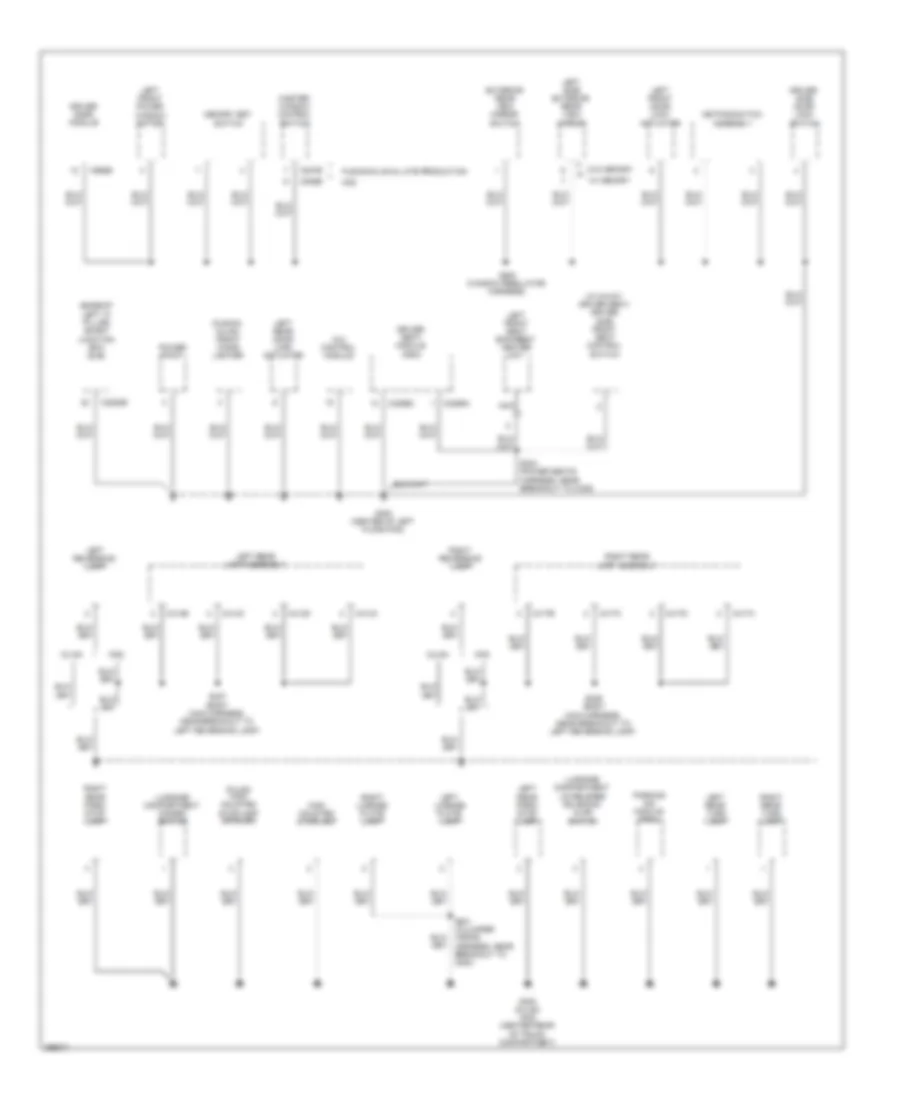 Ground Distribution Wiring Diagram 3 of 4 for Ford Fusion SE 2009