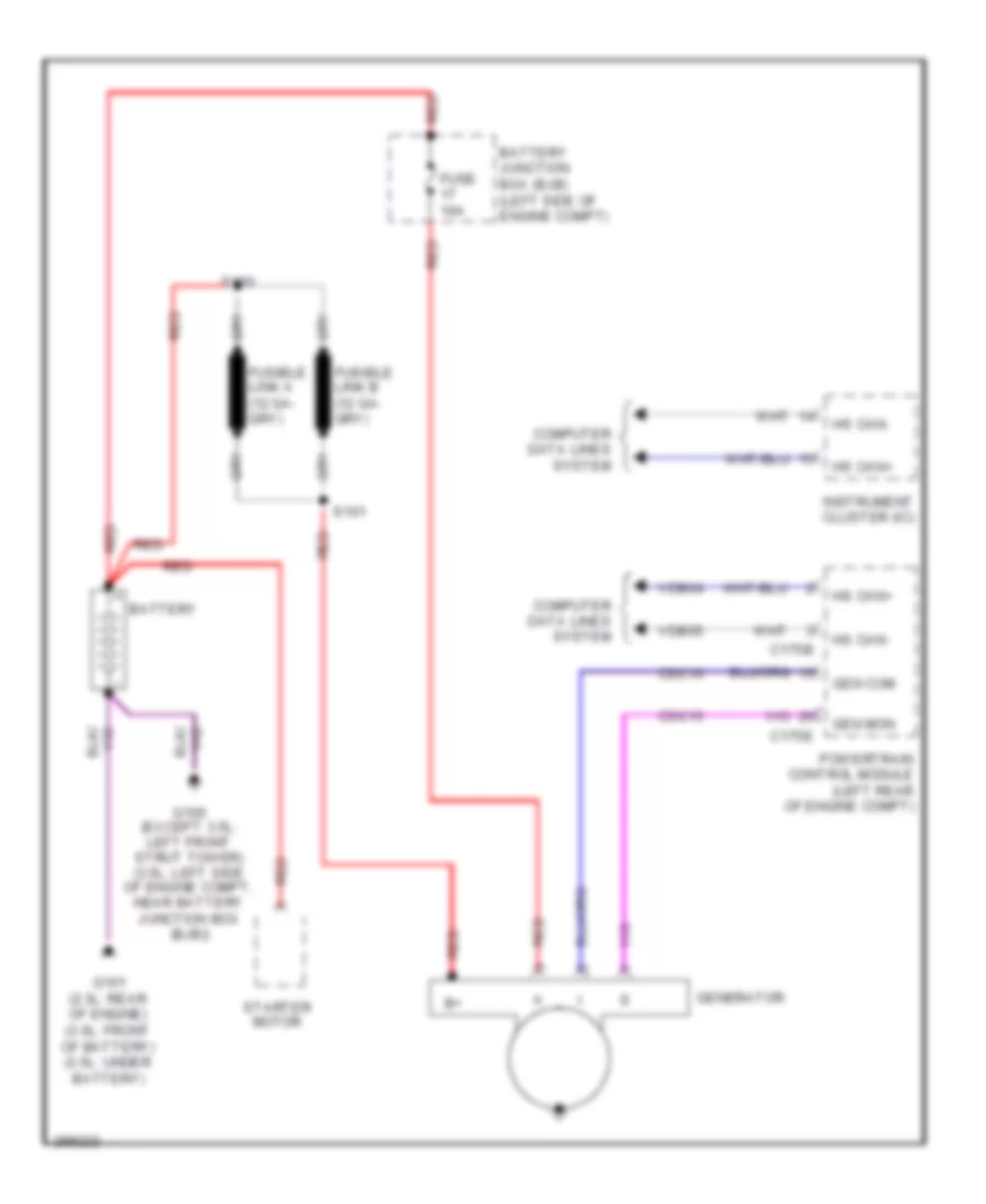 Charging Wiring Diagram for Ford Fusion SE 2009