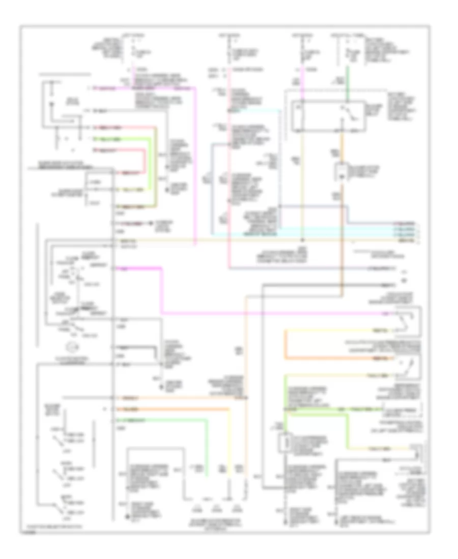 7.3L DI Turbo Diesel, Manual AC Wiring Diagram (1 of 2) for Ford Excursion 2000