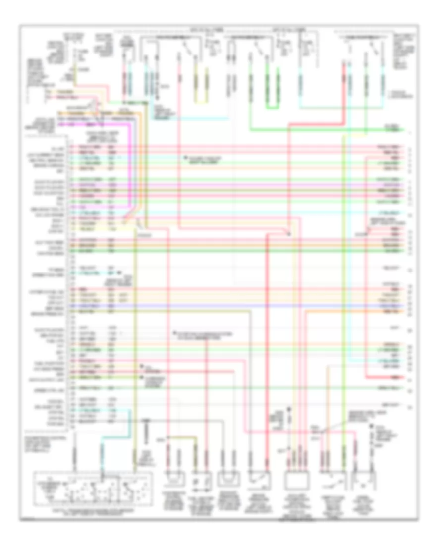 7.3L DI Turbo Diesel, Engine Performance Wiring Diagram (1 of 4) for Ford Excursion 2000