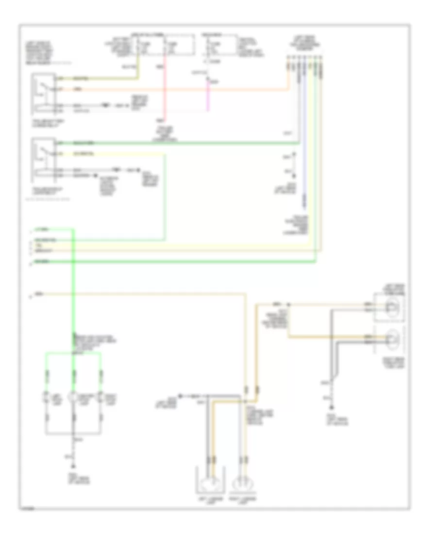 Exterior Lamps  Trailer connector Wiring Diagram (2 of 2) for Ford Excursion 2000
