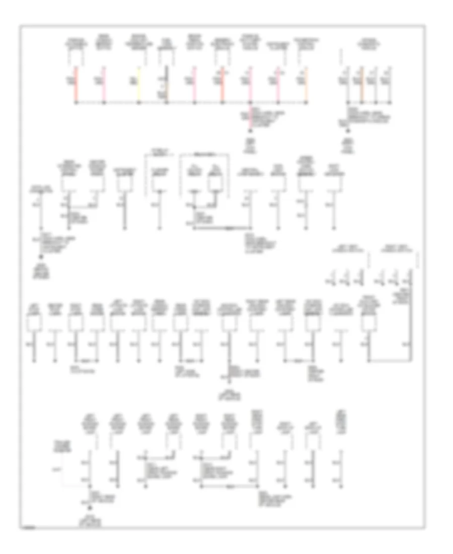 Ground Distribution Wiring Diagram 2 of 3 for Ford Excursion 2000