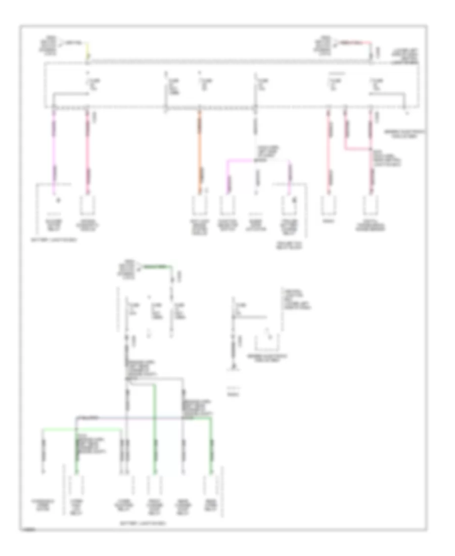 Power Distribution Wiring Diagram 4 of 5 for Ford Excursion 2000