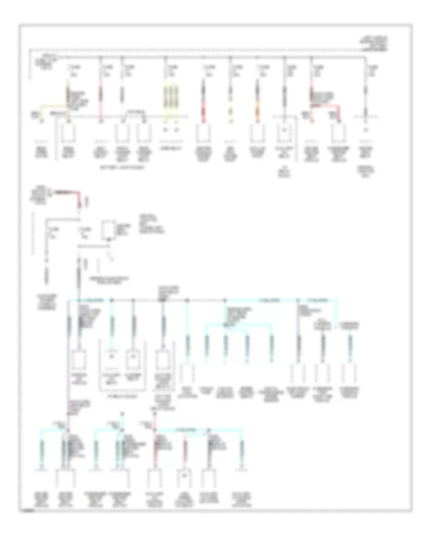 Power Distribution Wiring Diagram (5 of 5) for Ford Excursion 2000
