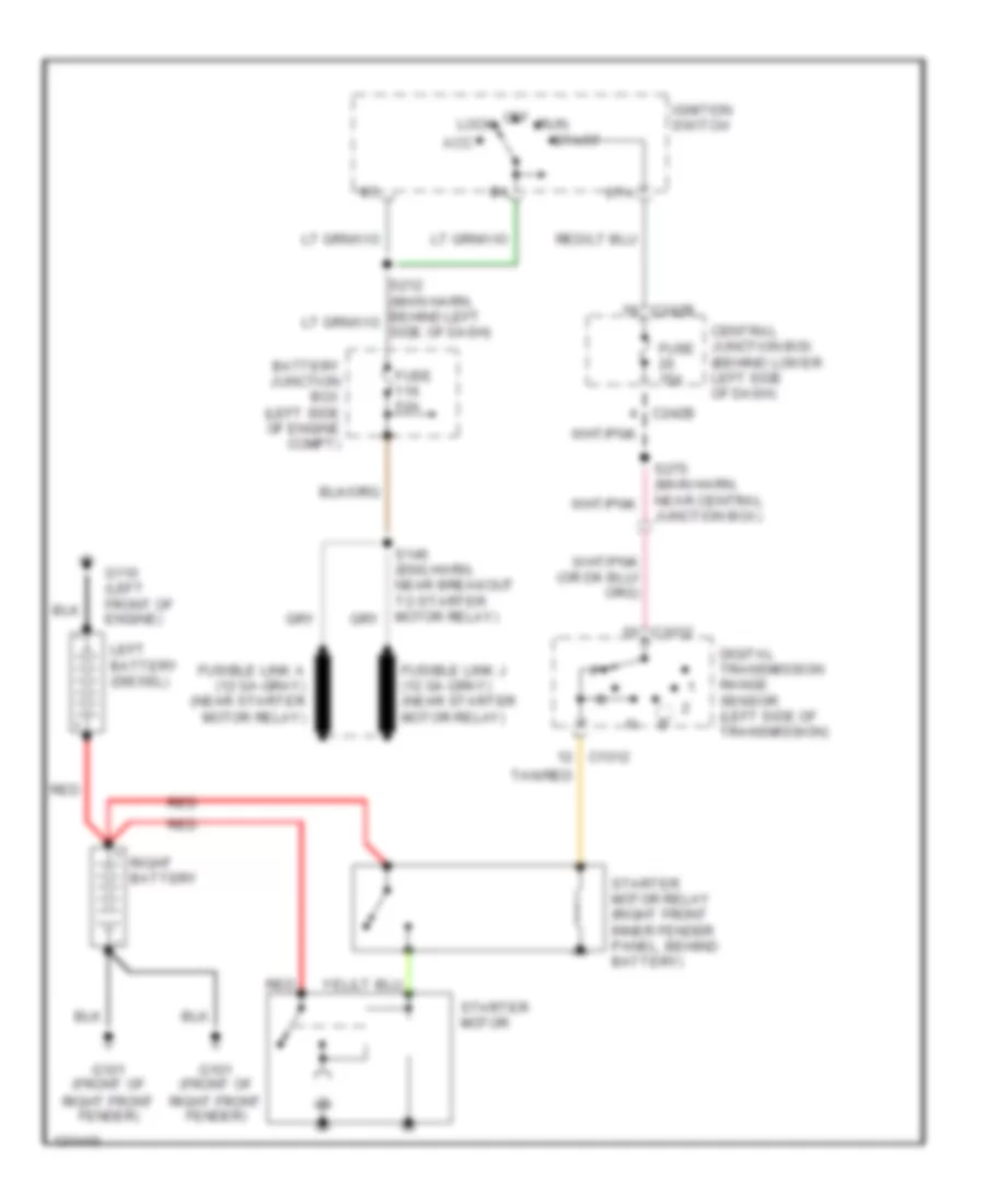 Starting Wiring Diagram for Ford Excursion 2000