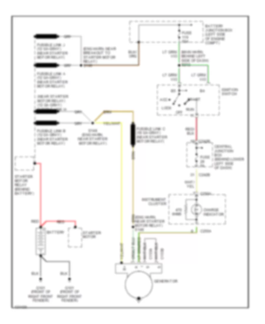 6 8L Charging Wiring Diagram for Ford Excursion 2000
