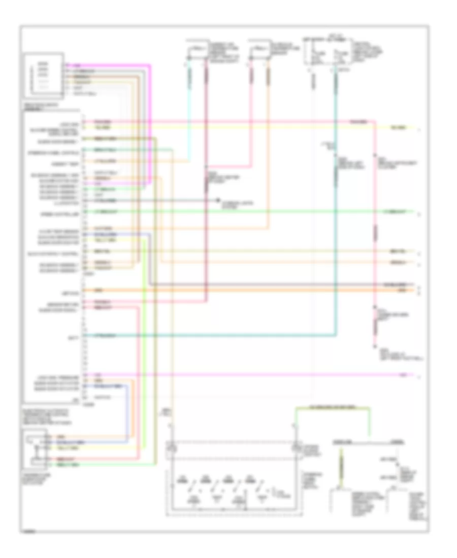 Automatic A C Wiring Diagram 1 of 2 for Ford Excursion 2002