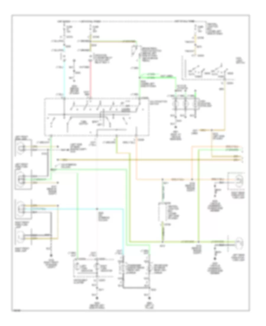 Exterior Lamps Wiring Diagram 1 of 2 for Ford Excursion 2002